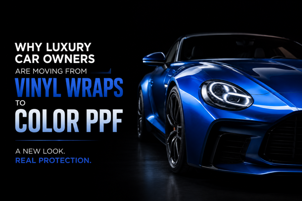 Why Luxury Car Owners Are Moving From Vinyl Wraps to Color PPF